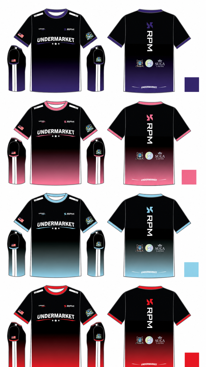 UNDERMARKET Short Sleeve Performance Tee / Jersey (100% Tournament Standard Jersey) [GOOD MATERIAL]
